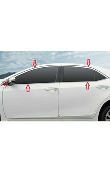 Toyota Corolla Uyumlu 2013 2018 Cam Çıtası Krom