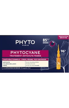 Phyto Phytocyane Kadınlar İçin Dönemsel Saç Dökülmesi Karşıtı Bakım 12 Ampul X 5 Ml