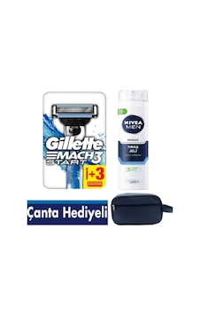 Mach3 Start Makine +3 Yedek+ 200ml Hassas Jel+çanta Mach3 Start Makine +3 Yedek+ 200ml Hassas Jel+çanta