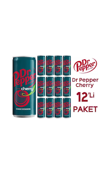 Dr Pepper Cherry Karışık Aromalı Gazlı İçecek 12 x 330 ML Dr Pepper Cherry Karışık Aromalı Gazlı İçecek 12 x 330 ML