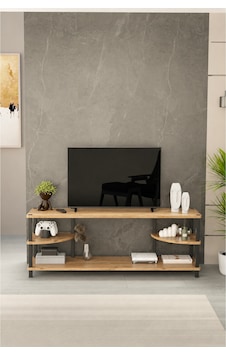 Neoline 120 Cm Tv Ünitesi Modern Tv Sehpası - Meşe Meşe Neoline 120 Cm Tv Ünitesi Modern Tv Sehpası - Meşe Meşe
