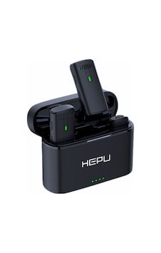 Hepu Hp-k10 2.4ghz Kablosuz Mikrofon Seti Şarj Kutulu, Apple Uyumlu iOS/type-c Hepu Hp-k10 2.4ghz Kablosuz Mikrofon Seti Şarj Kutulu, Apple Uyumlu iOS/type-c