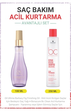 Barbary Fig Finishing Oil - Besleyici Saç Yağı + Bc Clean Acil Kurtarma Şampuanı Barbary Fig Finishing Oil - Besleyici Saç Yağı + Bc Clean Acil Kurtarma Şampuanı