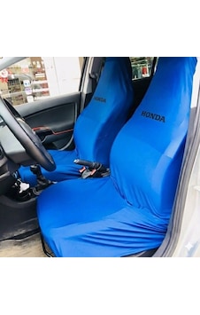 Likralı Kumaş Servis Kılıfı Ön 2'li Honda Yazılı Mavi Likralı Kumaş Servis Kılıfı Ön 2'li Honda Yazılı Mavi