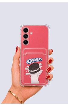 Samsung Uyumlu Galaxy S25 Kartlıklı Oreo Desenli Kılıf Pembe Samsung Uyumlu Galaxy S25 Kartlıklı Oreo Desenli Kılıf Pembe