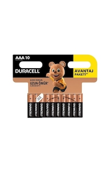 Duracell LR03 MN2400 Basıc İnce AAA Pil 10'lu Duracell LR03 MN2400 Basıc İnce AAA Pil 10'lu