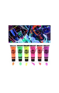 Neonlu Glow Parti Yüz Boyası 6 Renk 6 Adet N712 25