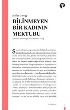 Bilinmeyen Bir Kadının Mektubu - Stefan Zweig - Turkuvaz Kitap Bilinmeyen Bir Kadının Mektubu - Stefan Zweig - Turkuvaz Kitap