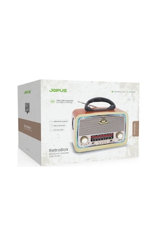 Jopus Bluetooth Nostaljik Speaker FM/AM/SW Radyo Şarj Edilebilir Aydınlatmalı Hoparlör - RetroBox Jopus Bluetooth Nostaljik Speaker FM/AM/SW Radyo Şarj Edilebilir Aydınlatmalı Hoparlör - RetroBox