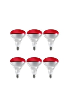 Ers- 6 Adet 150w Kızılötesi Isıtıcılı Hayvan Isıtma Ve Kuluçka Lambası Kırmızı Işık E27 Kalın Duy Ers- 6 Adet 150w Kızılötesi Isıtıcılı Hayvan Isıtma Ve Kuluçka Lambası Kırmızı Işık E27 Kalın Duy