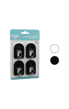 Qlux L-00950 Dome Askı No-2 4 Adet Siyah Beyaz Kubbeli Plastik Askı Yapışkanlı Montaj Diğer Qlux L-00950 Dome Askı No-2 4 Adet Siyah Beyaz Kubbeli Plastik Askı Yapışkanlı Montaj Diğer