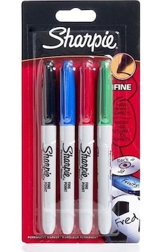 Sharpie 4Lü Standart Renkler Fine Permanent Markör Kalem Seti 198 Sharpie 4Lü Standart Renkler Fine Permanent Markör Kalem Seti 198
