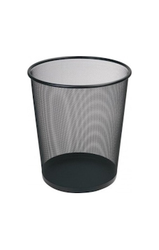 Rubenis Metal File Tel Çöp Kovası Siyah Büyük Boy Rubenis Metal File Tel Çöp Kovası Siyah Büyük Boy