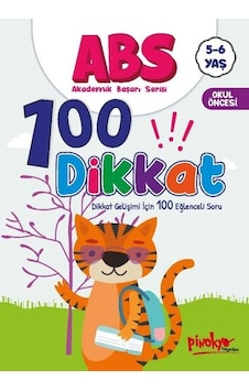 ABS 100 Dikkat - Dikkat Gelişimi İçin 100 Eğlenceli Soru 5 - 6 Yaş - Buçe Dayı - Pinokyo ABS 100 Dikkat - Dikkat Gelişimi İçin 100 Eğlenceli Soru 5 - 6 Yaş - Buçe Dayı - Pinokyo