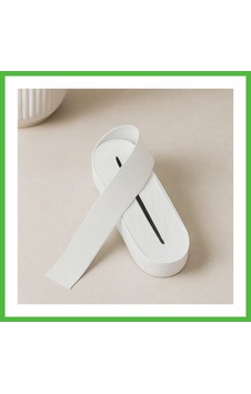 Vaveni Yassı Paça Lastik 4 Cm Beyaz - 10 M Rulo Arz Vaveni Yassı Paça Lastik 4 Cm Beyaz - 10 M Rulo Arz