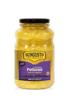 Sungusto Közlenmiş Patlıcan Doğranmış Cam Kavanoz 2450 G Sungusto Közlenmiş Patlıcan Doğranmış Cam Kavanoz 2450 G