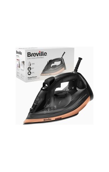Breville Supersteam 2600 W Buharlı Ütü Siyah & Bakır Seramik Taban Breville Supersteam 2600 W Buharlı Ütü Siyah & Bakır Seramik Taban