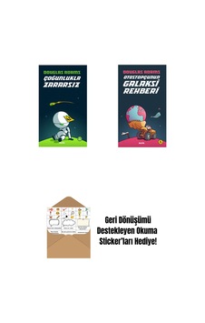 Çoğunlukla Zararsız + Otostopçunun Galaksi Rehberi + Okuma Sticker'ları Çoğunlukla Zararsız + Otostopçunun Galaksi Rehberi + Okuma Sticker'ları
