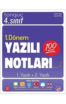 Tonguç 4.sınıf 1.dönem Yazılı Notları Cep Boy Tonguç 4.sınıf 1.dönem Yazılı Notları Cep Boy