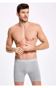 İlke İç Giyim Likralı Uzun Erkek Boxer 5 Adet Gri İlke İç Giyim Likralı Uzun Erkek Boxer 5 Adet Gri