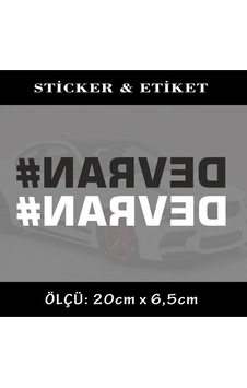 devran oto sticker ön arka cam yazısı - tuning modifiye devran oto sticker ön arka cam yazısı - tuning modifiye