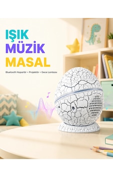 Mey İthalat Bluetooth Bağlantılı Dinozor Yıldız Projektör Gece Lambası Ve Uyku Yardımcısı Mey İthalat Bluetooth Bağlantılı Dinozor Yıldız Projektör Gece Lambası Ve Uyku Yardımcısı