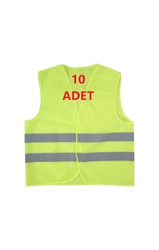 Ikaz Yeleği Sarı 10 Adet Ikaz Yeleği Sarı 10 Adet