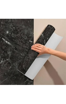 Ers- Siyah Mermer Desenli Yapışkanlı Kaplama Kağıdı 5 Metre Ers- Siyah Mermer Desenli Yapışkanlı Kaplama Kağıdı 5 Metre