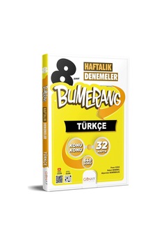 Günay 8. Sınıf Bumerang Türkçe 32 Haftalık Denemeler Günay 8. Sınıf Bumerang Türkçe 32 Haftalık Denemeler