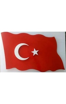 Dekoratif Söve Köpüğü Dalgalı Türk Türkiye Bayrağı 50X80 Dekoratif Söve Köpüğü Dalgalı Türk Türkiye Bayrağı 50X80