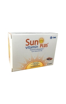 Sun Vitamin Plus Vitamin D3 İçeren Takviye Edici Gıda 60 Kapsül
