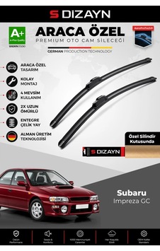 S-dizayn Subaru Impreza Gc Ön Cam Silecek Seti 1992-2000 Premium Araca Özel 53-45 Cm A+ Kalite Aocs-