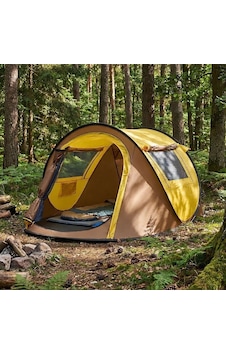 2 Kişilik Vagon Tipi Yarı Otomatik Kamp Çadırı Çift Kapılı, Çif Çok Renkli 2 Kişilik Vagon Tipi Yarı Otomatik Kamp Çadırı Çift Kapılı, Çif Çok Renkli