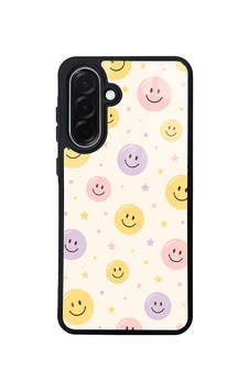 Samsung Galaxy Uyumlu A36 Kılıf Kamera Korumalı Desenli Zore Lusi Kapak - Gülen Yüzler - Samsung Galaxy Uyumlu A36 Kılıf Kamera Korumalı Desenli Zore Lusi Kapak - Gülen Yüzler -