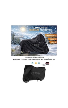 Motosiklet Brandası, Uv Koruma İle Su Geçirmez Siyah Örtü Motosiklet Brandası, Uv Koruma İle Su Geçirmez Siyah Örtü