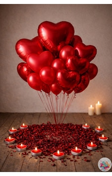 Elite Kırmızı Kalp Balon Seti 28 Parça Folyo Lateks Gül Set Kırmızı Elite Kırmızı Kalp Balon Seti 28 Parça Folyo Lateks Gül Set Kırmızı