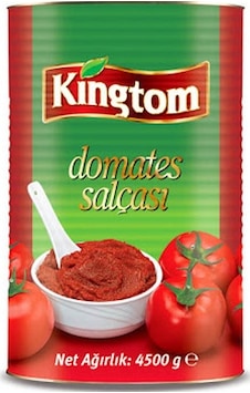 Kingtom Domates Salçası Teneke 6 x 4500 G Kingtom Domates Salçası Teneke 6 x 4500 G