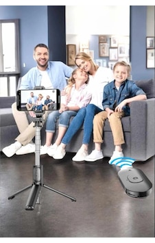 Tripod Telefon Tutucu 360 Derece Dönebilen Selfie Çubuğu Kumandalı Model