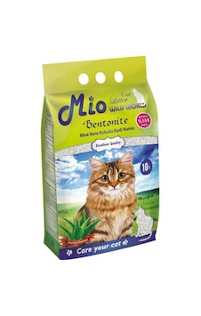 Mio Aloe Vera Kokulu Kalın Topaklaşan Bentonit Kedi Kumu 10 L Mio Aloe Vera Kokulu Kalın Topaklaşan Bentonit Kedi Kumu 10 L