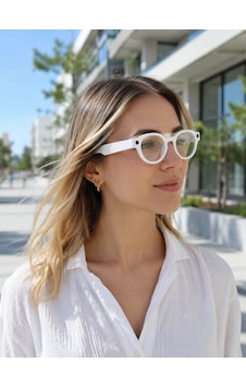 Akıllı Beyaz Gözlük 3 Lensli Bluetooth İle Müzik Kontrolü