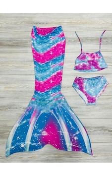 My Kids Wear Kız Çocuk Deniz Kızı Mayo Kostüm Renkli Çok Renkli My Kids Wear Kız Çocuk Deniz Kızı Mayo Kostüm Renkli Çok Renkli
