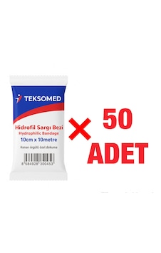 Teksomed-hidrofil Sargı Bezi 10 Cm X 10 Metre 50 Adet Teksomed-hidrofil Sargı Bezi 10 Cm X 10 Metre 50 Adet
