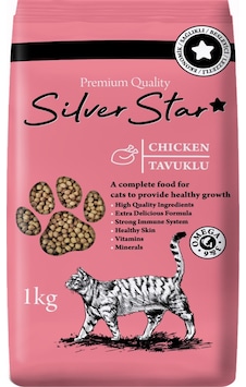 Silver Star Tavuklu Yetişkin Kedi Maması 1 KG Silver Star Tavuklu Yetişkin Kedi Maması 1 KG