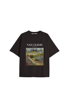 Kalic Studio Unisex Van Gogh Baskılı Oversize Tshirt Siyah-82 Kalic Studio Unisex Van Gogh Baskılı Oversize Tshirt Siyah-82