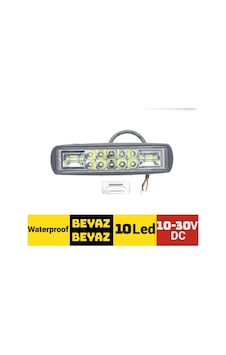 Sis Lambası Offroad Projektör 10-30v 10 Led Çakarlı Beyaz
