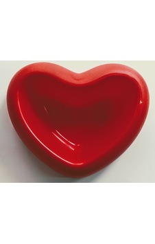 Georplast 21 x 18 x 6 CM Kalp Şeklinde Plastik Kedi Mama Kabı