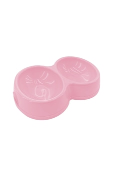 8566 Çiftli Kedi/Köpek Mama Kabı Pembe 8566 Çiftli Kedi/Köpek Mama Kabı Pembe