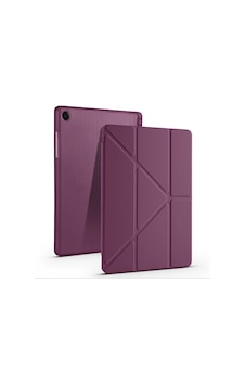 Galaxy Tab A9 Kılıf Zore Tri Folding Kalem Bölmeli Standlı Kılıf Klasik