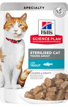 Hill's Gravy Alabalıklı Pouch Kısırlaştırılmış Yetişkin Kedi Maması 85 G Hill's Gravy Alabalıklı Pouch Kısırlaştırılmış Yetişkin Kedi Maması 85 G