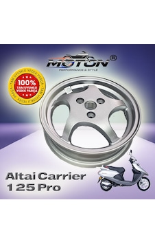 Altai Carrier 125 Pro Uyumlu Arka Jant - Diskli Model - 10 İnç - Gri Altai Carrier 125 Pro Uyumlu Arka Jant - Diskli Model - 10 İnç - Gri